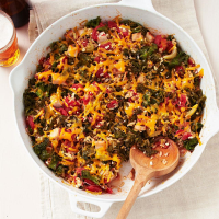 Smoked Turkey, Kale & Rice Bake Recipe | EatingWell image