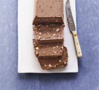 Chocolate, pistachio & nougat semifreddo recipe | BBC Good ... image