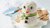 Make-Ahead Snowman Cheese Ball Recipe - BettyCrocker.com image