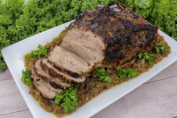 German Pork Roast & Sauerkraut | Just A Pinch Recipes image