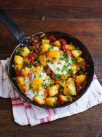 Chorizo & potato hash recipe | Jamie magazine recipes image