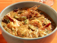 Shellfish and Andouille Gumbo with Shrimp, Scallops, Clams ... image