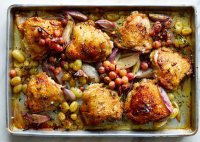 Sheet-Pan Chicken With Shallots and Grapes Recipe - NYT ... image