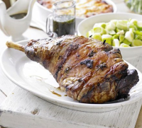 Roast lamb studded with rosemary & garlic recipe | BBC ... image