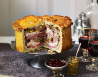 Raspberry bakewell slice recipe | BBC Good Food image