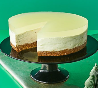 Layered lime cheesecake recipe | BBC Good Food image