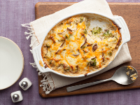 Cheesy Mushroom and Broccoli Casserole Recipe - Food Network image