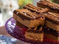 No-Bake Peanut Butter, Chocolate and Pretzel Bars image