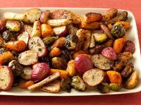 Roasted Potatoes, Carrots, Parsnips and Brussels Sprouts ... image