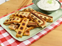 Pizza Waffle Sticks with Ranch Dip Recipe | Katie Lee ... image