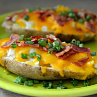 TWICE BAKED POTATOES WITH CREAM CHEESE RECIPES