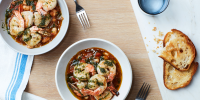 Shrimp with Herby White Beans and Tomatoes - Epicurious image
