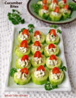 Cucumber Bites Appetizers - Valya's Taste of Home image