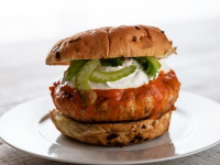 Buffalo Chicken Burgers Recipe | Ree Drummond | Food Network image