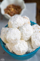 Keto Snowball Christmas Cookies - Low Carb Paleo Snowballs image