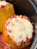 Rainbow Stuffed Peppers | Just A Pinch Recipes image