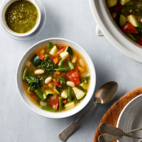 Slow-Cooker Vegetable Soup Recipe | EatingWell image