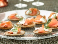 Blini with Smoked Salmon Recipe | Ina Garten | Food Network image