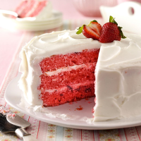 Strawberry Cake Recipe: How to Make It image