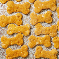 Peanut Butter-Pumpkin Dog Treats Recipe | EatingWell image