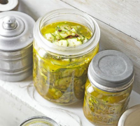 Crunchy courgette pickle recipe | BBC Good Food image