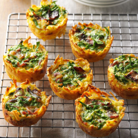 Hash Brown Quiche Cups Recipe: How to Make It - Taste of Home image