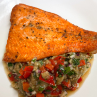 Instant Vortex Air Fryer – Trout with Roasted Eggplant and ... image
