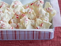 White Chocolate Bark with Peppermint Stick - Food Netw… image