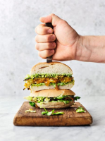 Brilliant bhaji burger | Jamie Oliver burger recipes image