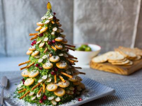Cheese and Crackers Christmas Tree Recipe | Food Network ... image