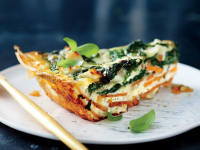 Spinach and Feta Quiche with Sweet Potato Crust image