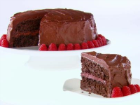Chocolate-Raspberry Layer Cake Recipe | Giada De ... image