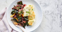 Pan-Fried Cod Recipe with Orange and Swiss Chard - PureWow image