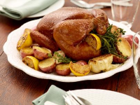 Lemon And Herb Roasted Chicken With Baby Potatoes Recipe ... image