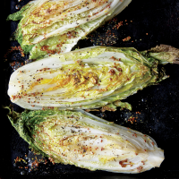 Sweet and Sour Roasted Napa Cabbage Wedges Recipe | MyRecipes image