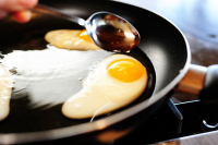 Salmon egg-fried rice recipe | BBC Good Food image