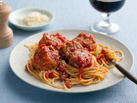 Spaghetti and No-Meat Balls Recipe | Food Network image