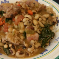 Black-Eyed Peas with Pork and Greens | Allrecipes image