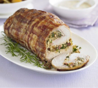Rolled turkey breast with herby lemon ... - BBC Good Food image