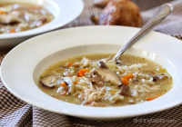 Chicken Shiitake and Wild Rice Soup - Skinnytaste image
