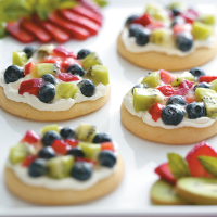 Sugar Cookie Fruit Pizzas Recipe: How to Make It image