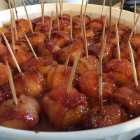 Bacon Wrapped Water Chestnuts II Recipe | Allrecipes image