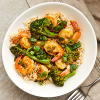 Shrimp & Broccoli Stir-Fry Recipe | EatingWell image