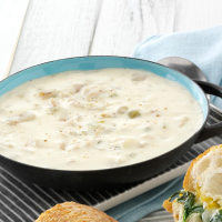 Quick Clam Chowder Recipe: How to Make It - Taste of Home image