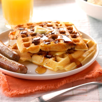 Pecan Waffles Recipe: How to Make It - Taste of Home image