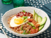 Egg-and-Kimchi Rice Bowls Recipe | Food Network Kitche… image