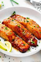 Air Fryer Salmon (Miso Glazed) Recipe | ChefDeHome.com image