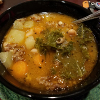 Almost Tuscan Sausage and Kale Soup Recipe | Allrecipes image