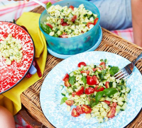 Fresh Chopped Veggie + Bean Salad | Clean Food Crush image