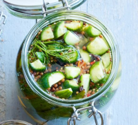 Dill pickled cucumbers recipe | BBC Good Food image